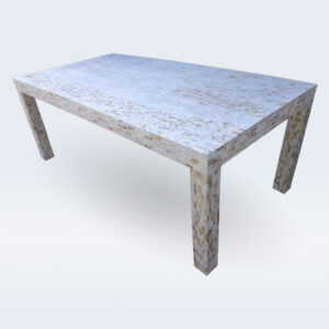 Mother of pearl inlay dining table