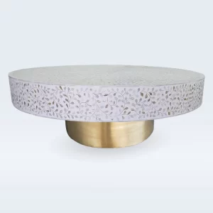 Mother of Pearl Coffee Table Round