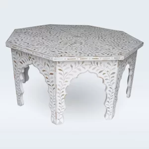 Mother of Pearl White Coffee Table