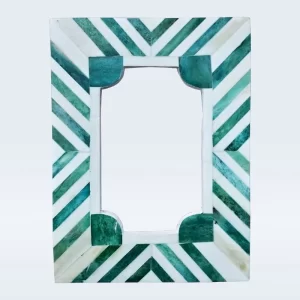 Dyed Green Bone Inlay Picture Frame