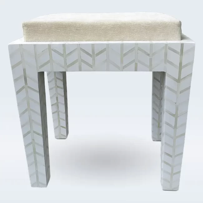 bone inlay seating stool