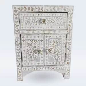 mother of pearl inlay bedside