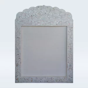 Mother of Pearl White Mirror Frame